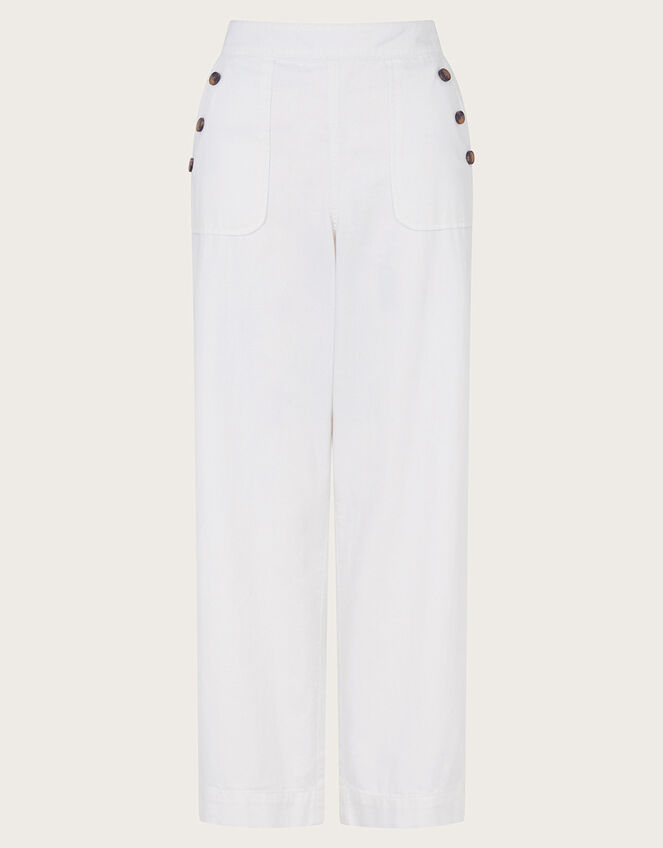 Harper Short-Length Crop Jeans, Natural (ECRU), large