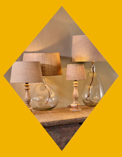 Nkuku Dia Jute Medium Lampshade, , large