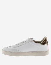 Victoria Berlin Leopard Print Trainers, Silver (SILVER), large
