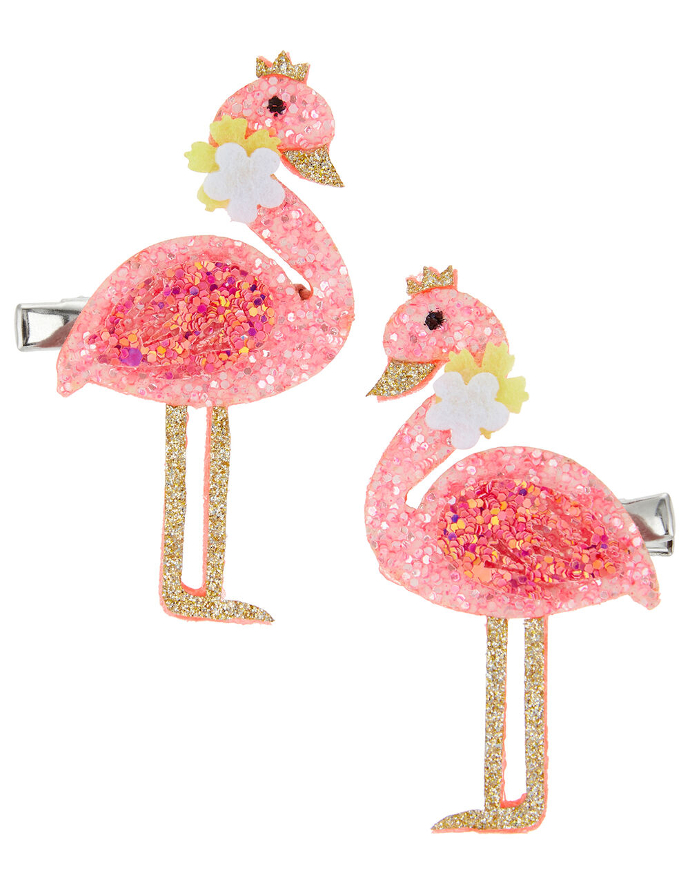 Glitter Flamingo Hair Clips | Girls' Hair Accessories | Monsoon Global.