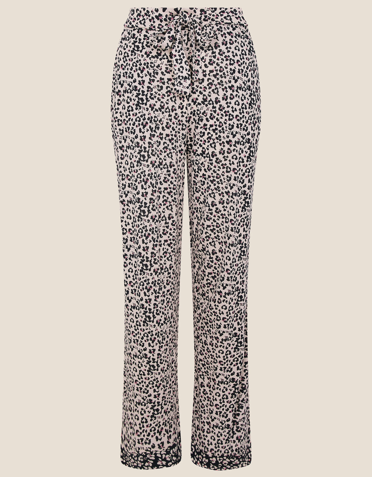 Animal Print Jersey Pyjama Bottoms Pink