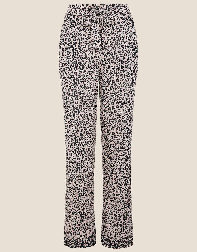 Animal Print Jersey Pyjama Bottoms , Pink (PINK), large