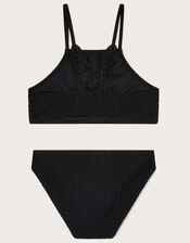 Crochet Back Bikini Set, Black (BLACK), large