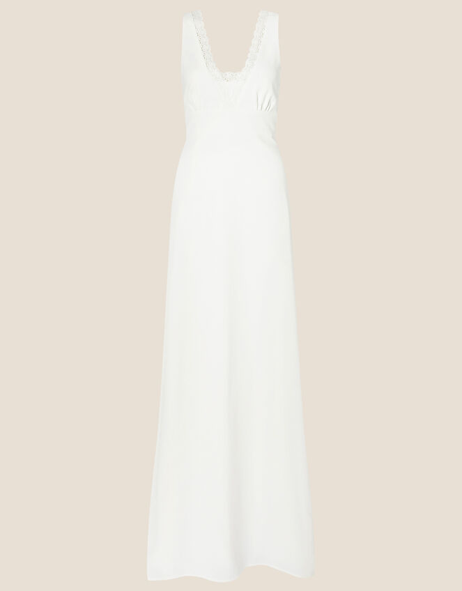 Annie Bow Back Bridal Maxi Dress, Ivory (IVORY), large
