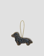 Embellished Sausage Dog Christmas Tree Decoration, , large