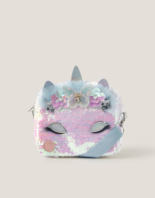 Unicorn 2-In-1 Sequin Crossbody Purse, , large