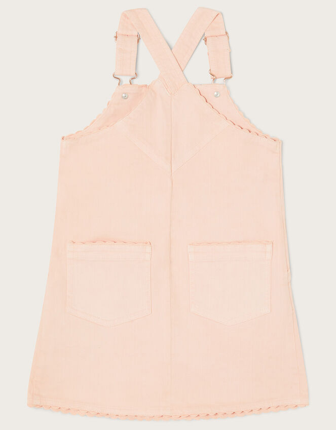Boutique Wash Denim Dungaree Dress, Pink (PINK), large
