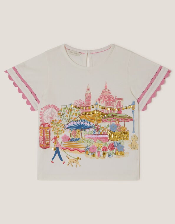 London Scene T-Shirt, Ivory (IVORY), large