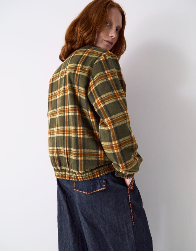 East Zoha Check Bomber Jacket, Multi (MULTI), large
