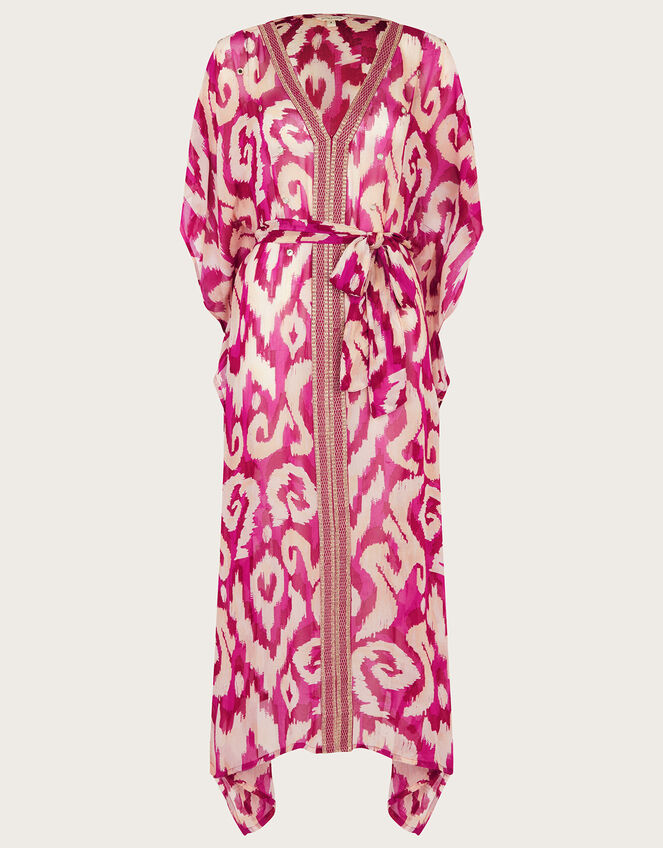 Ikat Print Maxi Kaftan