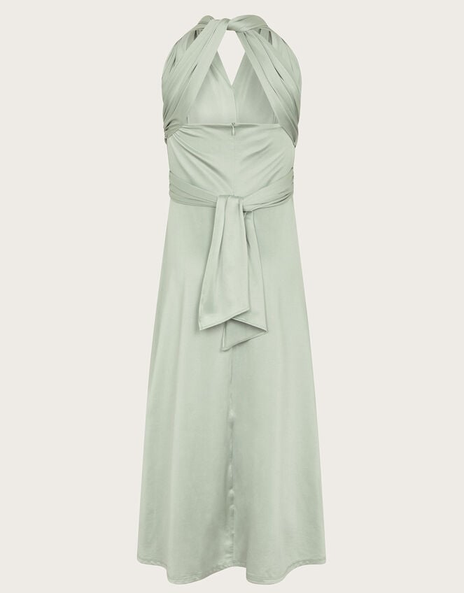 Tia Twist Prom Dress, Green (SAGE), large