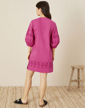 ARTISAN STUDIO Embroidered Kaftan Dress, Pink (PINK), large