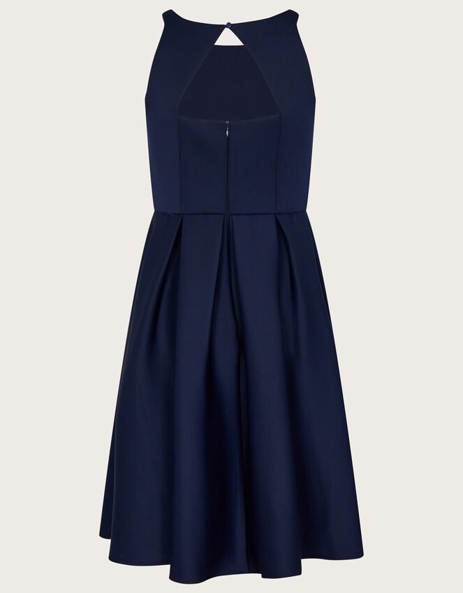 Scuba Racerback Prom Dress, Blue (NAVY), large