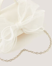 Organza Bow Bag, Ivory (IVORY), large