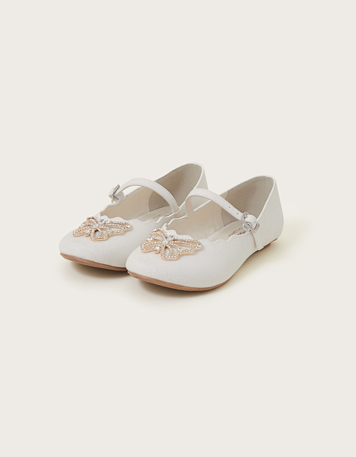 Girls cream cheap ballet shoes
