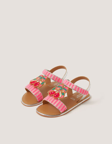Cherry Beaded Sandals, Multi (MULTI), large