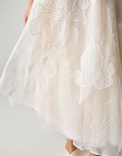 Rosie Embroidered Floral Bridal Skirt, Ivory (IVORY), large