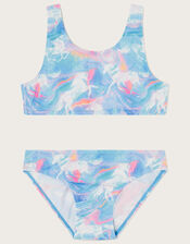 Marble Unicorn Bikini Set with Recycled Polyester, Multi (MULTI), large