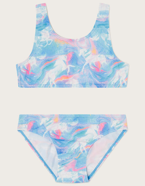 Marble Unicorn Bikini Set with Recycled Polyester, Multi (MULTI), large