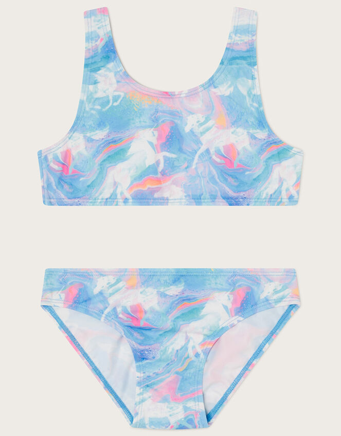 Marble Unicorn Bikini Set with Recycled Polyester, Multi (MULTI), large
