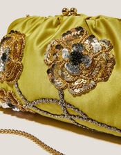 Sora Embellished Satin Clutch Bag, , large