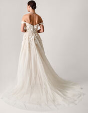 Luciane Bardot Wedding Dress, Ivory (IVORY), large