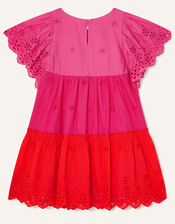 Broderie Layered Dress, Pink (PINK), large