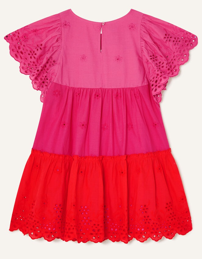 Broderie Layered Dress, Pink (PINK), large