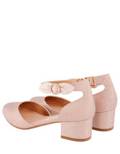 Shimmer Bow Two-Part Heels, Pink (PINK), large
