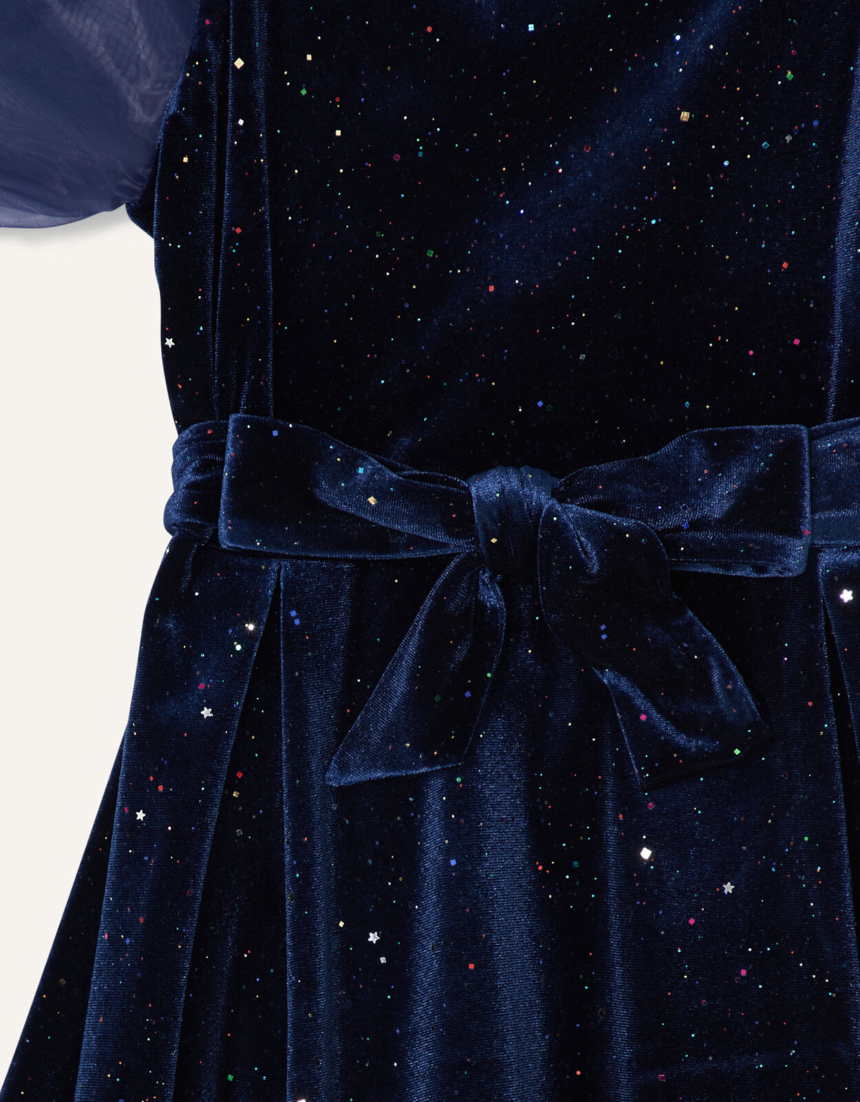 Monsoon navy velvet dress discount