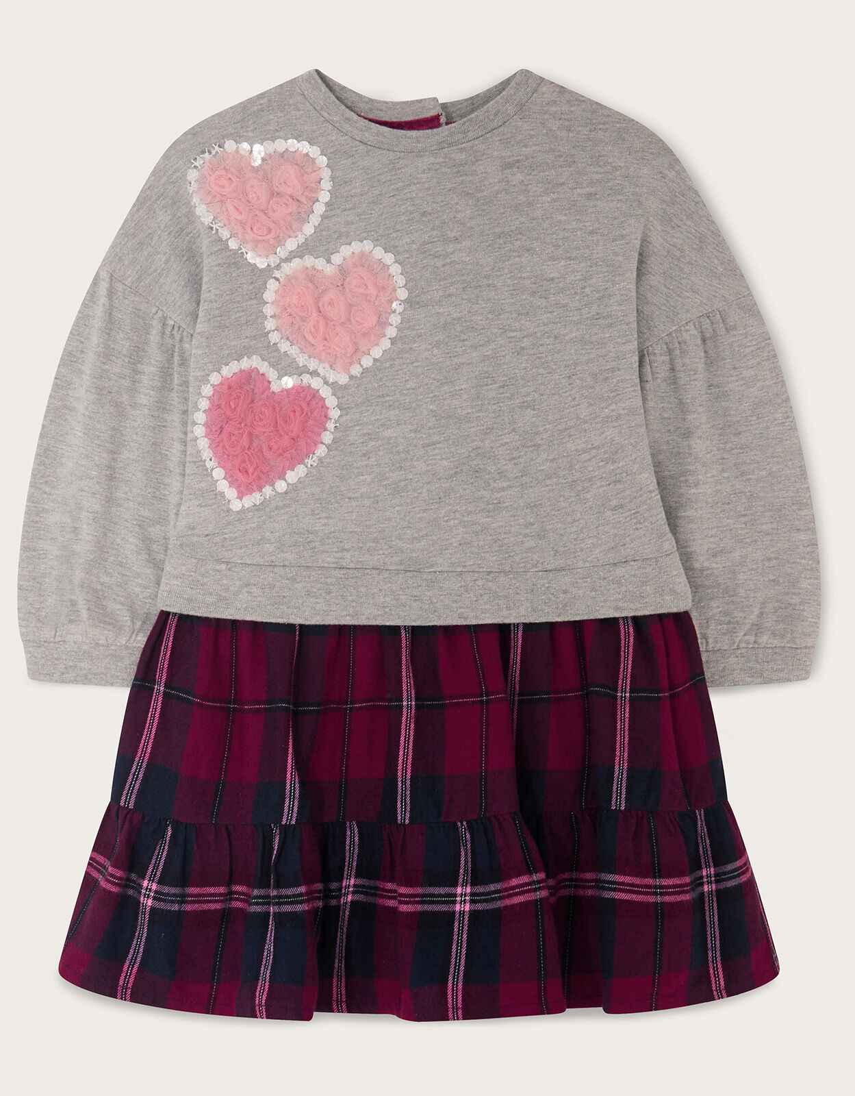 Monsoon top tartan dress