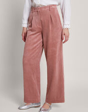 Serena Wide Leg Cord Trousers, Pink (SOFT PINK), large