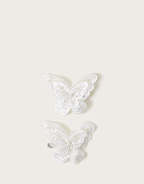 2-Pack Lacey Butterfly Clips , , large