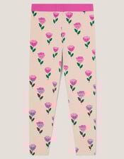 Floral Print Leggings, Multi (MULTI), large