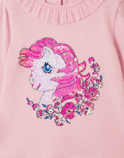 Monsoon x My Little Pony Long Sleeve Frill Collar Top, Pink (PINK), large