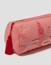 London Canvas Make Up Bag, , large
