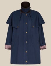 Carly Cape Barn Jacket, Blue (NAVY), large