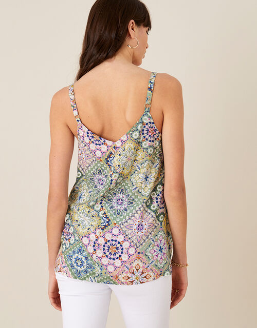 Printed Cami Top In Lenzing Ecovero Green Vests Camisoles And Sleeveless Tops Monsoon Global Printed Cami Top In Lenzing Ecovero Green Vests Camisoles And Sleeveless Tops Monsoon Global