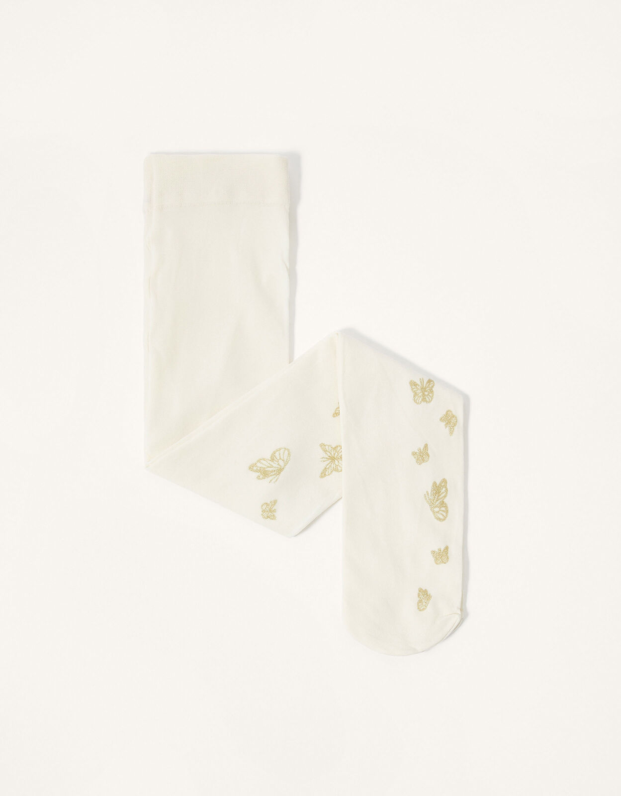 Baby Butterfly Glitter Tights Gold 