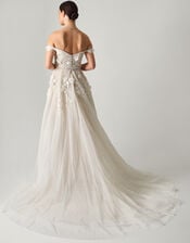 Luciane Off-Shoulder Wedding Dress, Ivory (IVORY), large