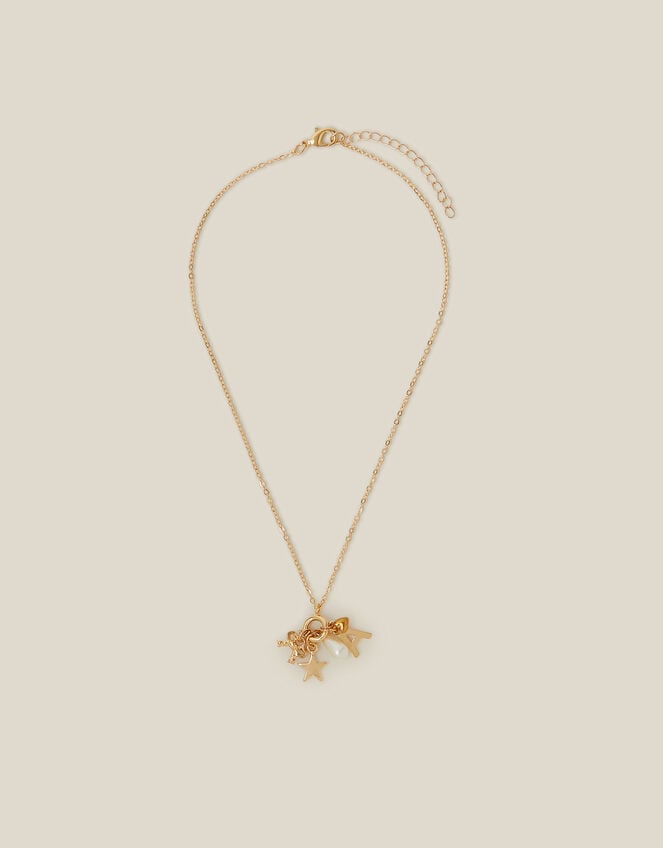 Initial Charm Necklace Set, Gold (GOLD), large