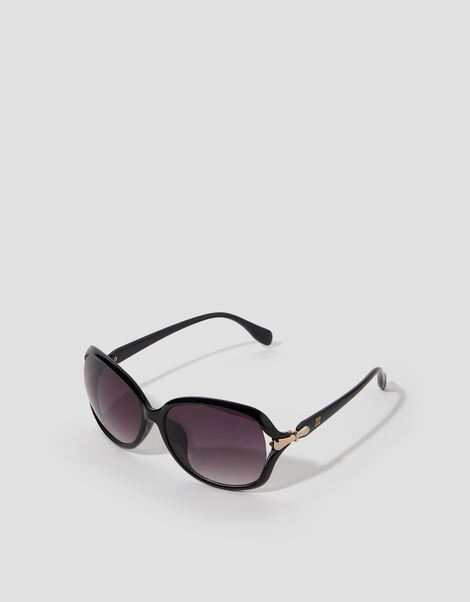 Gold Hinge Oversized Sunglasses, , large