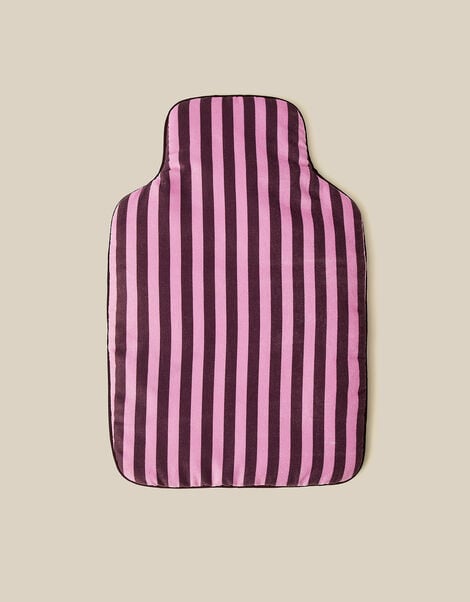 Stripe Velvet Hot Water Bottle Cover, , large