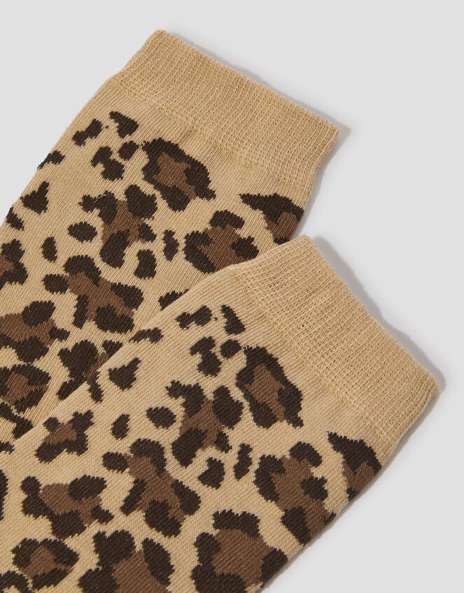 Leopard Print Socks, , large
