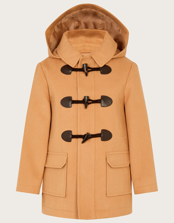 Hooded Duffle Coat, Camel (CAMEL), large