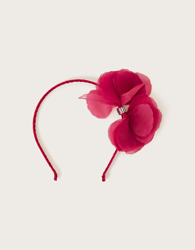 Ruffle Velvet Headband, , large