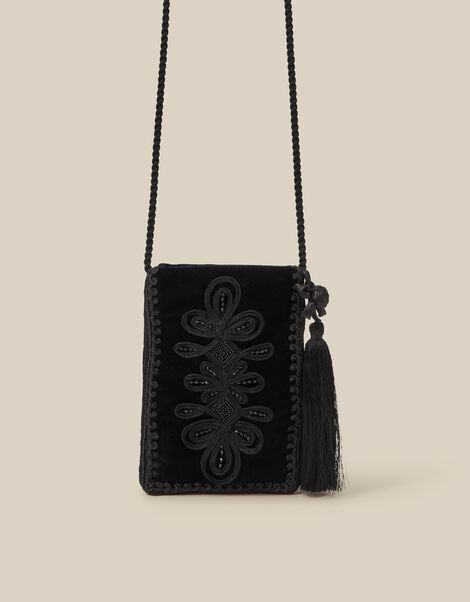Dori Embroidered Phone Bag, , large