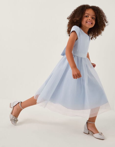 Tulle Bridesmaid Dress, Blue (PALE BLUE), large