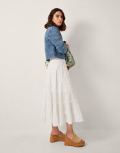 Quinn Tie Quilted Jersey Jacket, Blue (BLUE), large