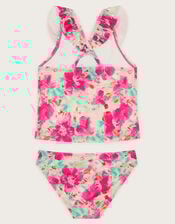 Tropical Floral Ruffle Tankini Set, Multi (MULTI), large